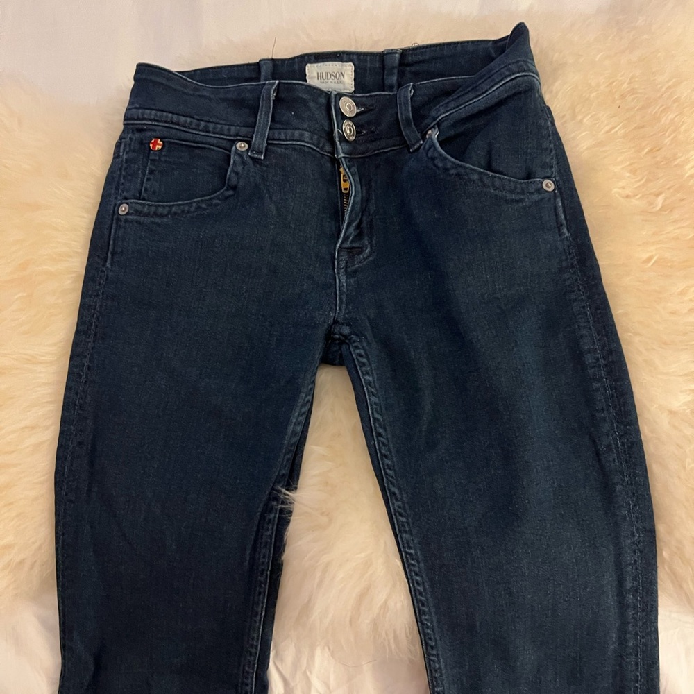 Hudson Jeans size 25 dark blue skinny flare, leg jeans